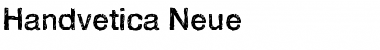 Handvetica Neue Font