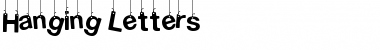 Hanging Letters Font