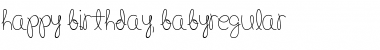 Happy Birthday, Baby Font