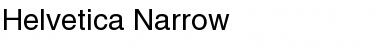Helvetica-Narrow Roman Font