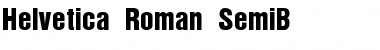 Helvetica-Roman-SemiB Font
