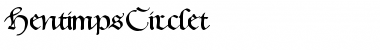 Hentimps Circlet Regular Font