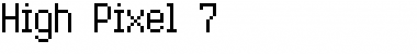 High Pixel-7 Regular Font