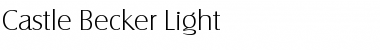 Castle Becker Light Font