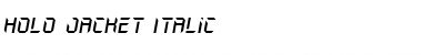 Holo-Jacket Italic Font