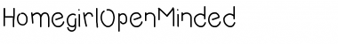 HomegirlOpenMinded Font