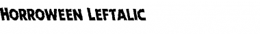 Horroween Leftalic Italic Font