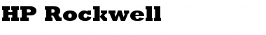 HP-Rockwell Regular Font