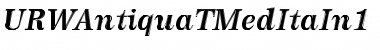 URWAntiquaTMedItaIn1 Regular Font