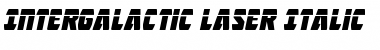 Download Intergalactic Laser Italic Font