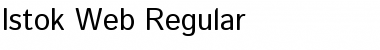 Istok Web Regular Font