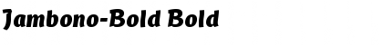 Jambono-Bold Bold Font