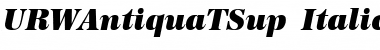 URWAntiquaTSup Italic Font