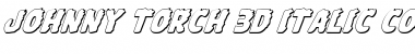 Johnny Torch 3D Italic Font