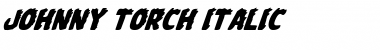 Johnny Torch Italic Font