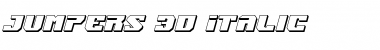 Jumpers 3D Italic Font