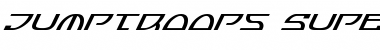 Jumptroops Super-Italic Font