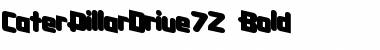 CaterPillarDrive72 Bold Font