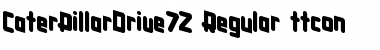 CaterPillarDrive72 Regular Font