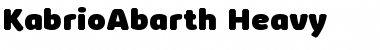Kabrio Abarth Heavy Font