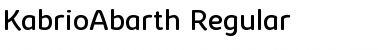 Kabrio Abarth Regular Font