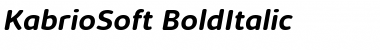 Kabrio Soft Bold Italic
