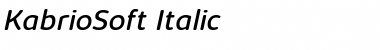 Kabrio Soft Italic Font