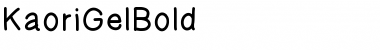 KaoriGelBold Bold Font