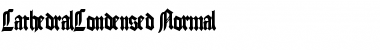 CathedralCondensed Font