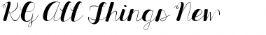 KG All Things New Font