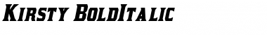 Kirsty Bold Italic Font