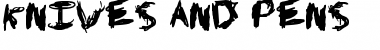 Knives and Pens Font