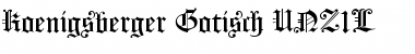 Koenigsberger Gotisch UNZ1L Font
