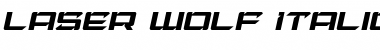 Laser Wolf Italic Italic Font