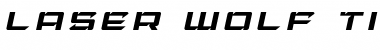Laser Wolf Title Italic Italic Font