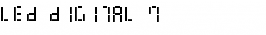 LED Digital 7 Regular Font