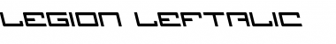 Legion Leftalic Font