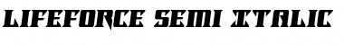 Lifeforce Semi-Italic Semi-Italic Font