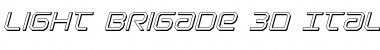 Light Brigade 3D Italic Font