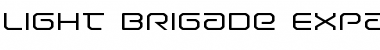Light Brigade Expanded Font