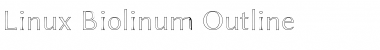 Linux Biolinum Outline Font
