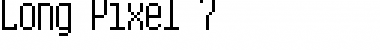 Long Pixel-7 Font