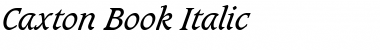 Caxton-Book BookItalic Font