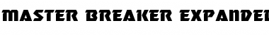 Master Breaker Expanded Font