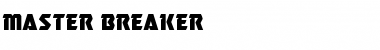 Master Breaker Font