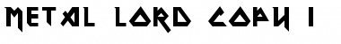 Metal Lord Font