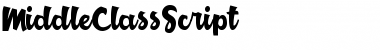 Middle Class Script Regular Font