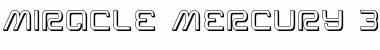 Miracle Mercury 3D Font