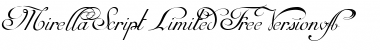 Mirella Script Limited Free Version.vfb Regular Font