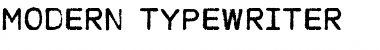 MODERN TYPEWRITER Regular Font